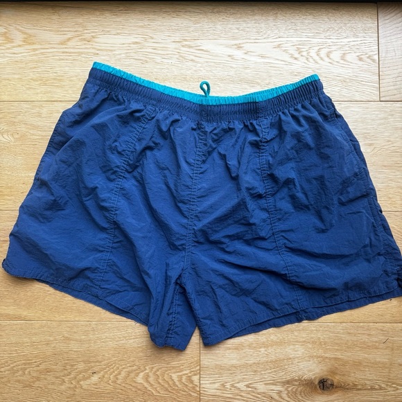 VINTAGE SUN SATIONS SPORTS WEAR BLUE SWIM SHORTS - L - Picture 15 of 15